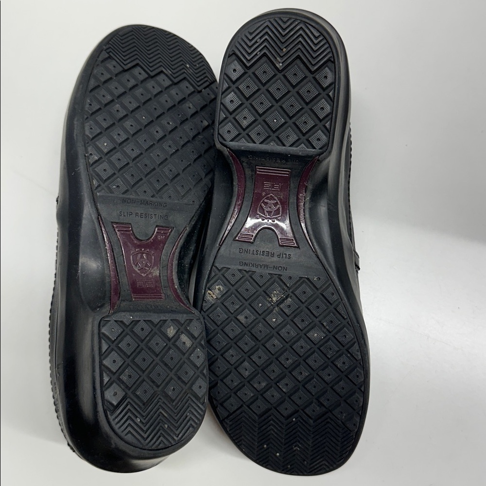 Ariat Expert Safety Clogs Slip On Shoes Composite Toe Leather Black Womens 10 - Picture 8 of 12